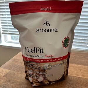 Arbonne FeelFit Pea Protein Shake - Peppermint Mocha Flavor